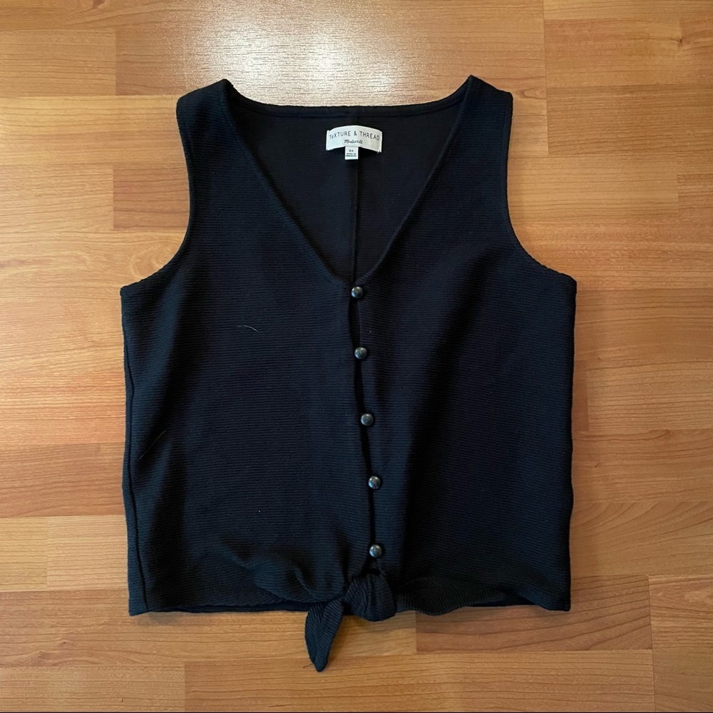 Madewell Texture & Thread Black Tank